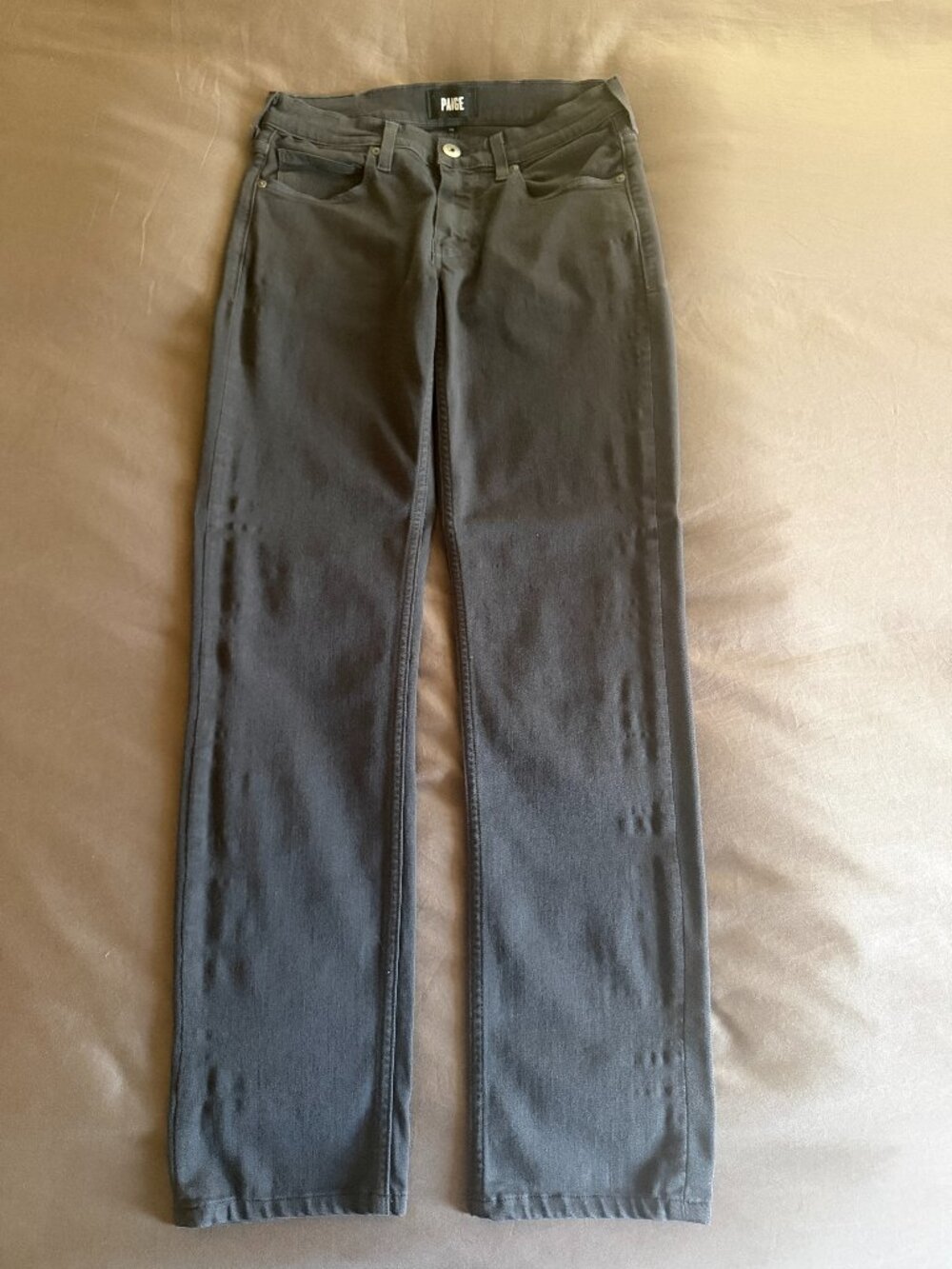 PAIGE Jeans Lennox Silky Grey in TRANSCEND Luxury Fabric Slim Fit Denim Sz 28X31